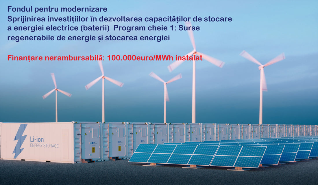 📢 Fondul pentru Modernizare: Investiții în capacități de stocare ❗❗