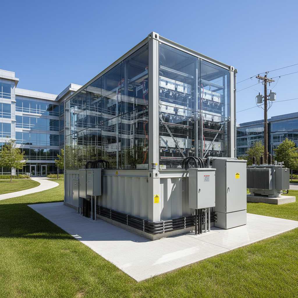 containarul trebuie sa se vada ca este din baterii . si legatura la alimentare electrica din retea. e bine asa in curte la o societate