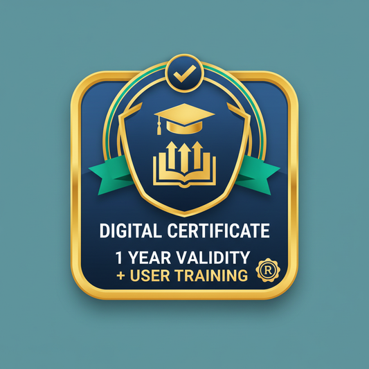 genereaza imagine de 400x400 sugerand Certificat digital valabilitate 1an + Instruire utilizare