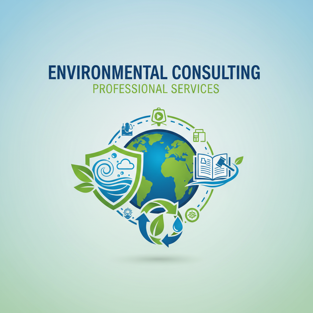 genereaza imagine de 400x400 sugerand servicii de Consultanta în domeniul protecției mediului si respectarea legislației de mediu